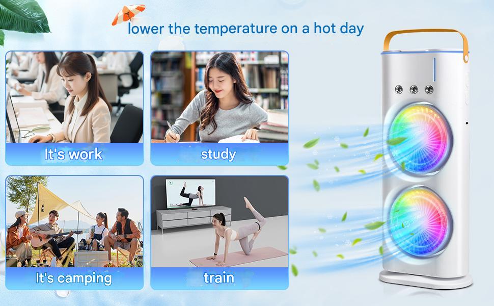 Portable Mini Air Cooler Fan-Double-Ended™
